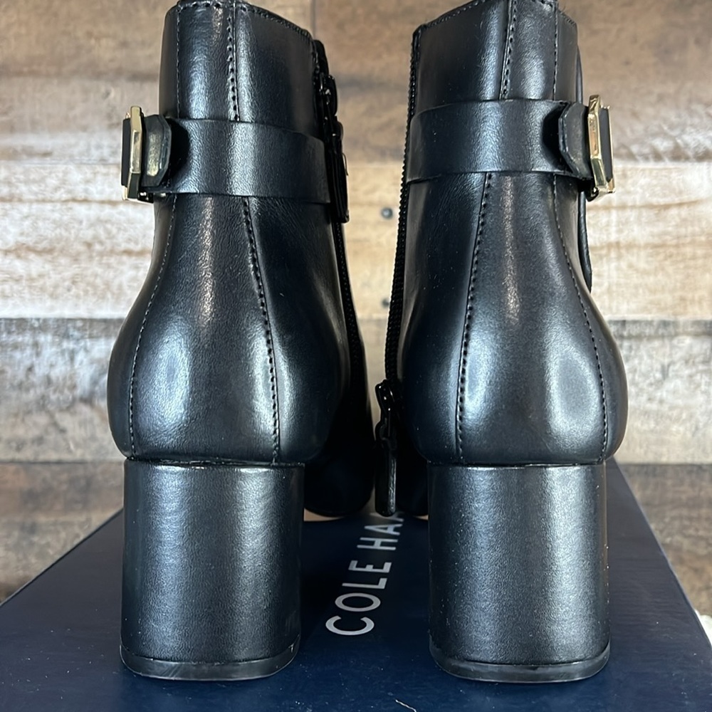 Cole Haan Ettie Buckled Bootie Black Size 6 B - Picture 4 of 10